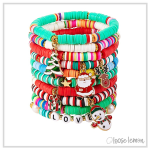 Christmas Enamel Charms x 15 | (SET J)