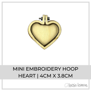 Mini Embroidery Hoop | Heart