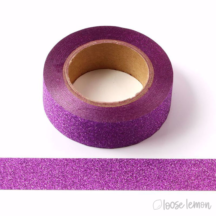 Hot Pink Glitter Washi Tape (10M) (Copy)