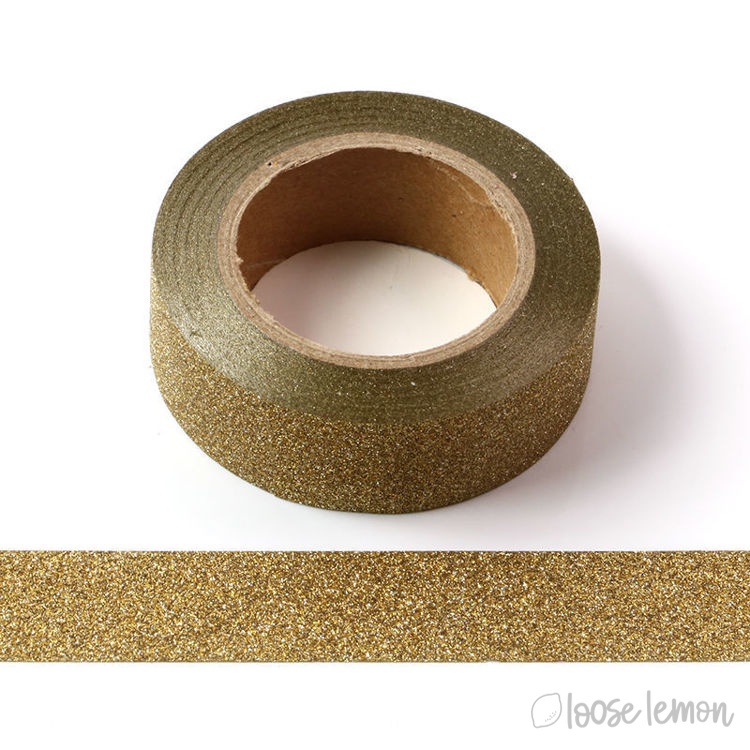 Gold Glitter Washi Tape (10M)