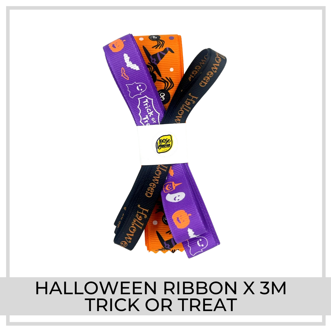 Halloween Ribbon x 3m (Trick or Treat)