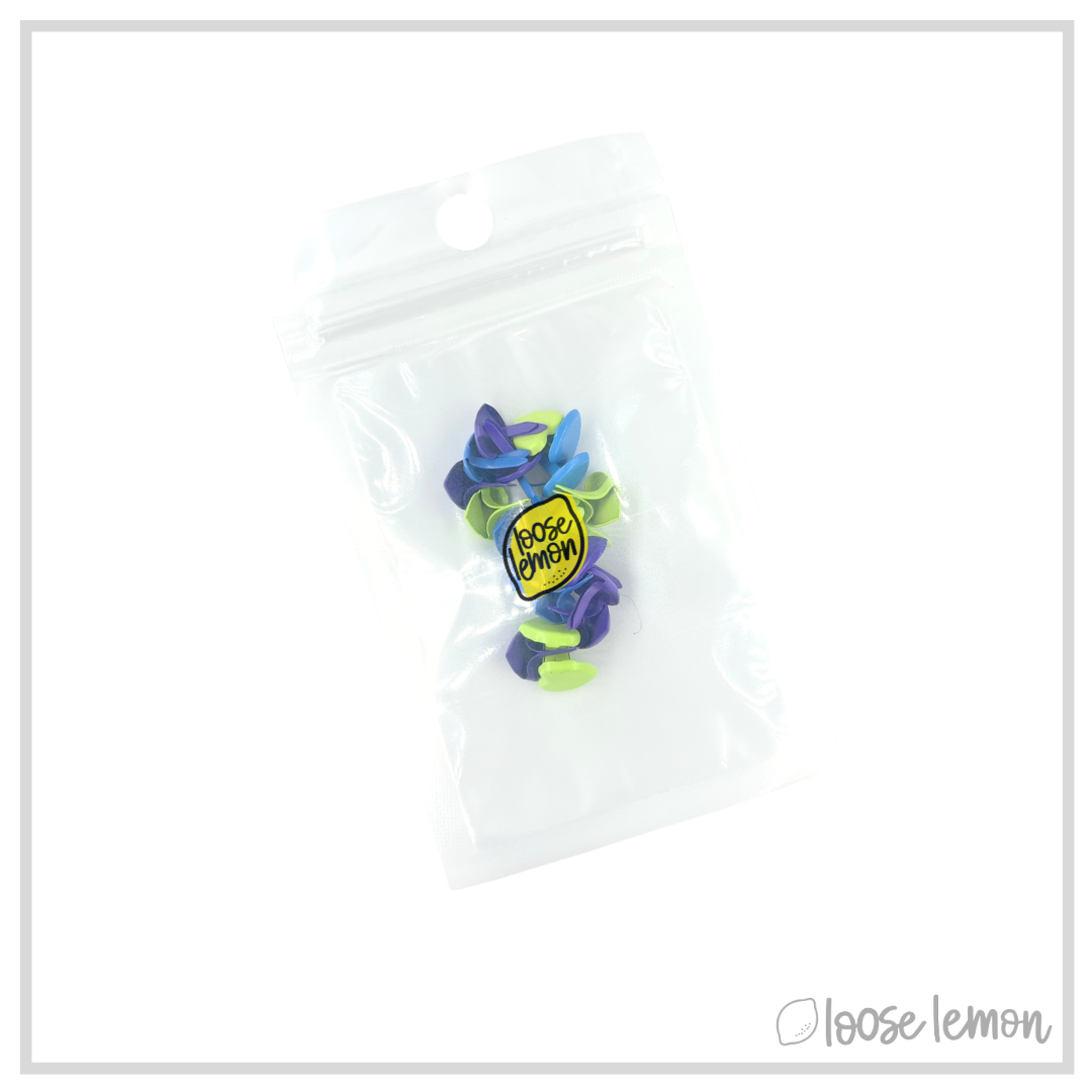 Heart Brads X 15 | Blue