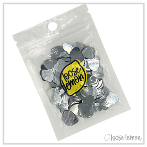 Sequins | Silver Hearts (10mm)