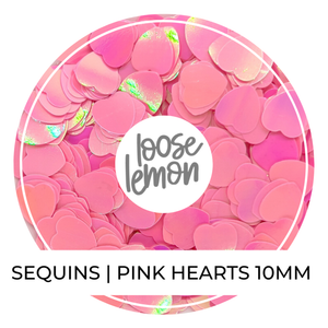 Sequins | Pink Hearts (10mm)