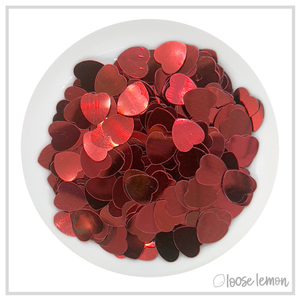 Sequins | Red Hearts (10mm)