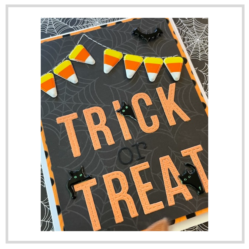 Candy Corn Brads x 12 | Eyelet Outlet