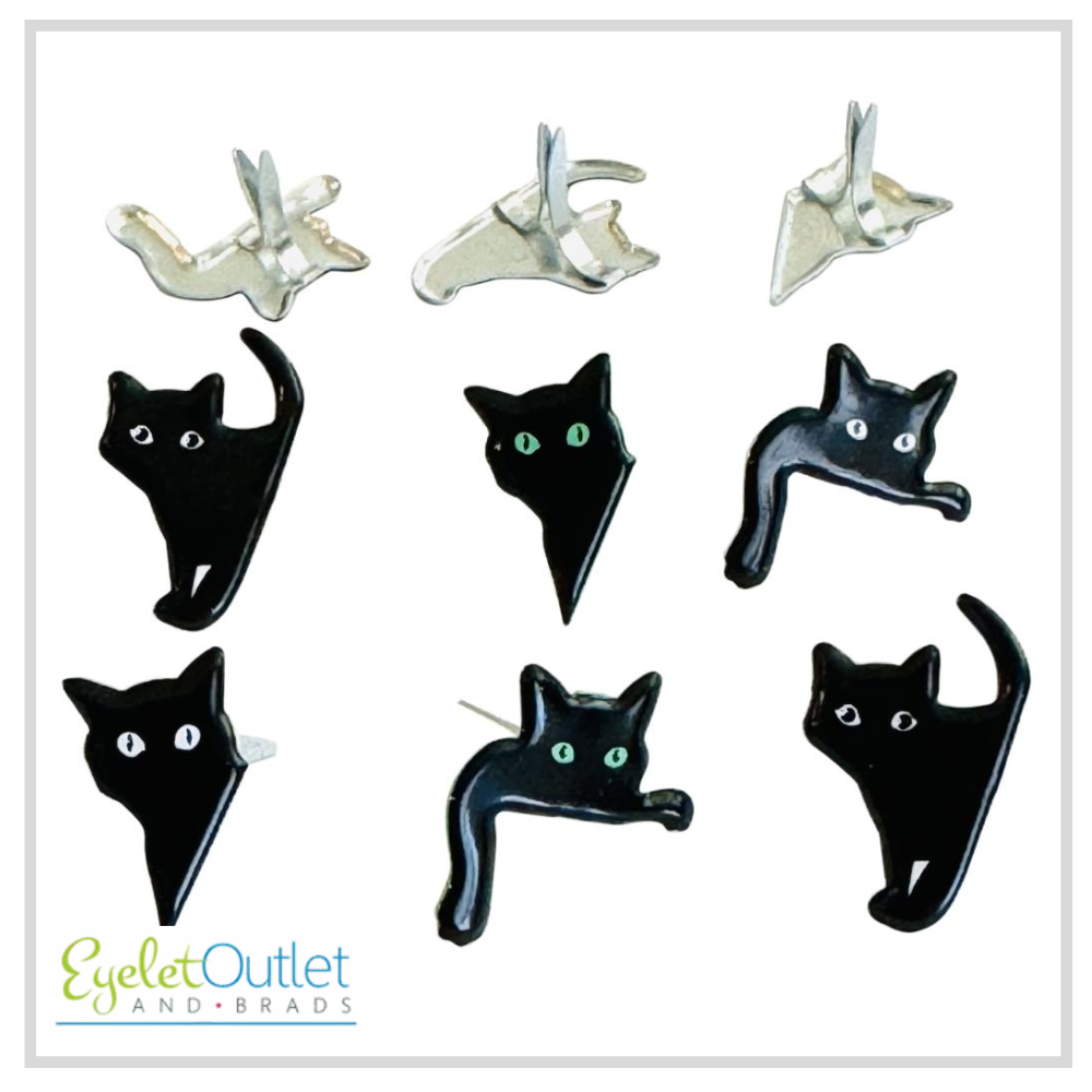 Cat Head Brads x 12 | Eyelet Outlet