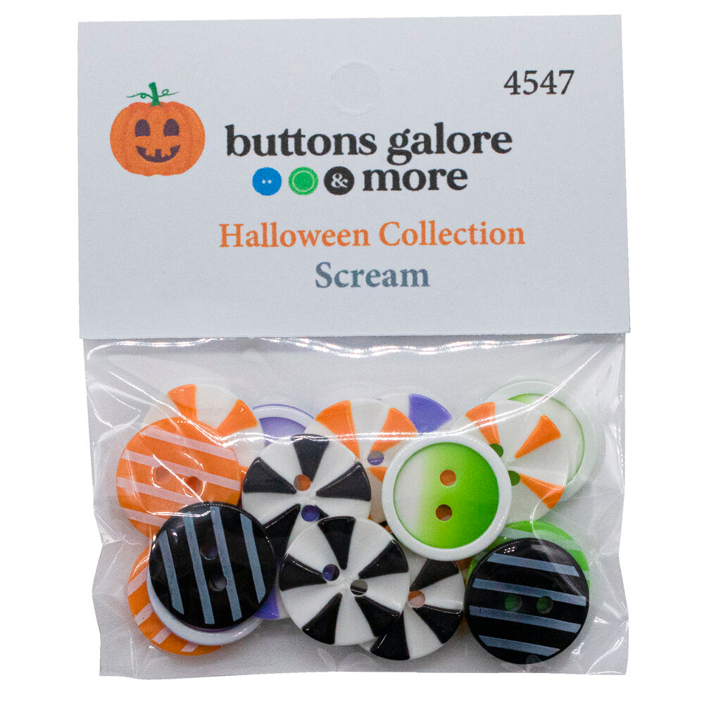 Halloween Buttons x 20 | Scream (Buttons Galore & More)