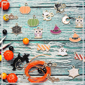 Halloween Enamel Charms x 20 | Pumpkins, Ghosts, Spiders, Owls & More!