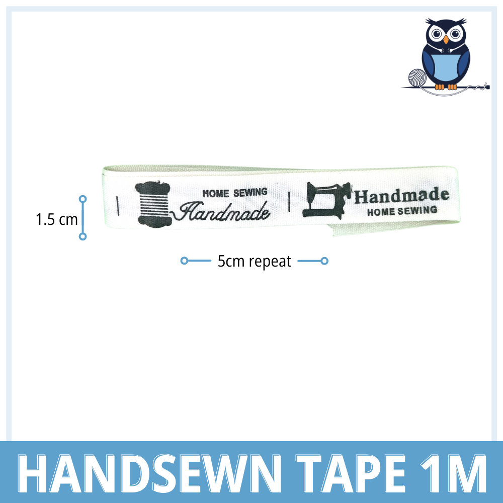 Handsewn With Love Tape x 1M