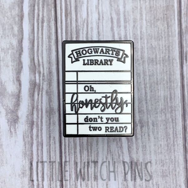 HP ENAMEL PIN | LIBRARY