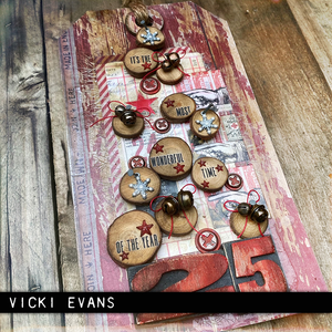 Tim Holtz Idea-Ology | Adornments - Christmas Wreaths