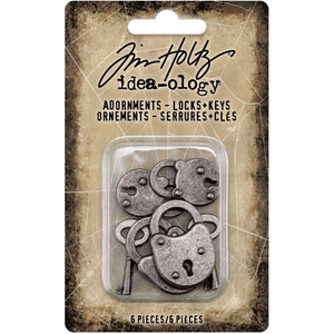 Tim Holtz Idea-Ology Adornments | Locks + Keys