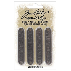 Tim Holtz Idea-Ology | Word Plaques - Christmas