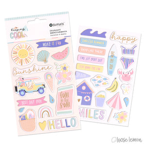 Keeping Cool | Chipboard Embellishments (2 Sheets)
