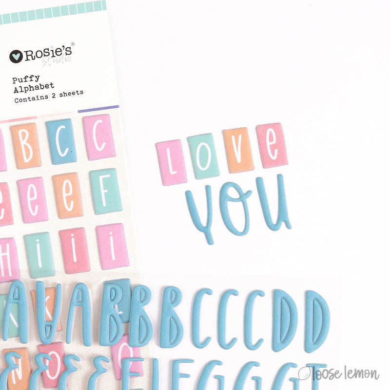 Keeping Cool | Puffy Alphabet (2 Sheets)