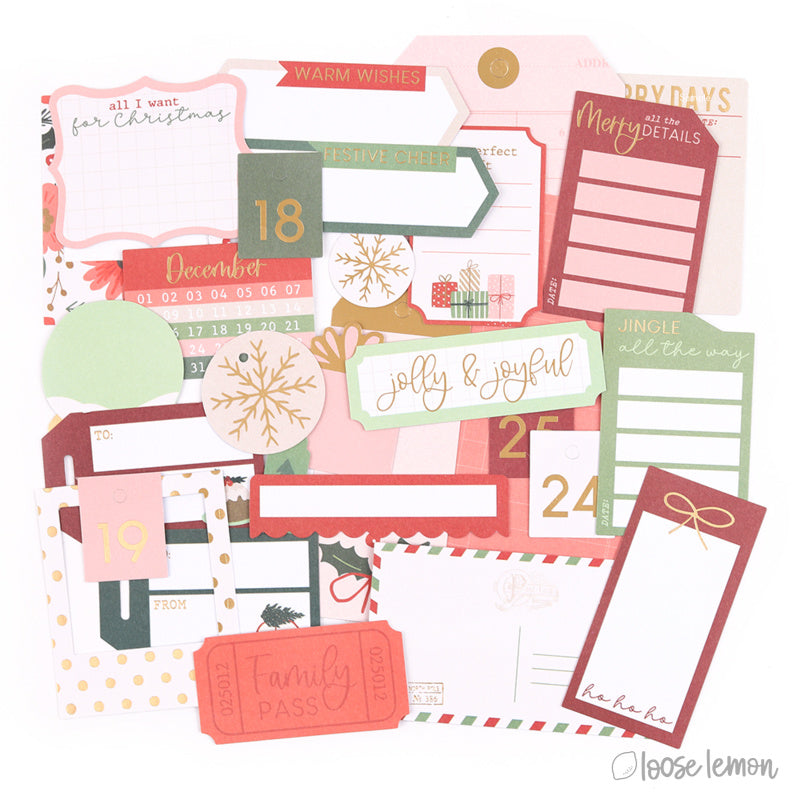 All Wrapped Up | Diecut Cardstock Journal Pieces (87 Pcs)