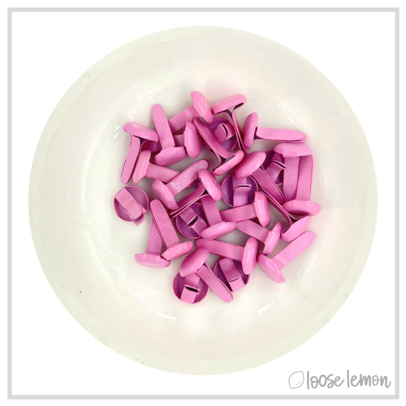 8Mm Brads X 30 | Pale Pink