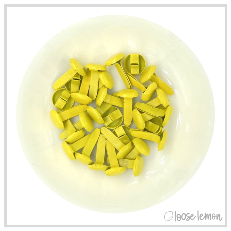 8Mm Brads X 30 | Yellow
