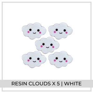 Resin Clouds x 5 | White