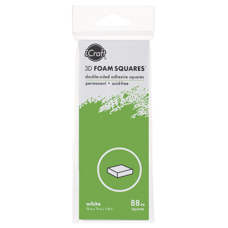 Icraft 3D Foam Squares (0.5") X 88