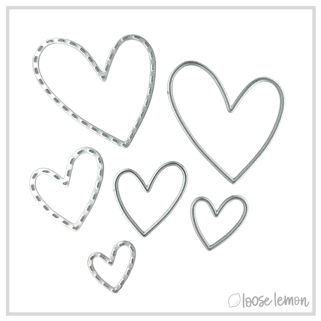 Cutting Dies | Mini Hearts (6 Pieces)