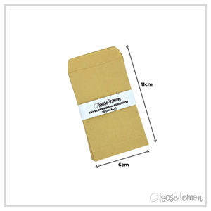 Brown Envelopes X 10 | Small