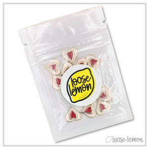 Double Enamel Hearts x 12