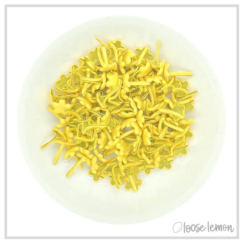 Flower Brads X 30 | Yellow