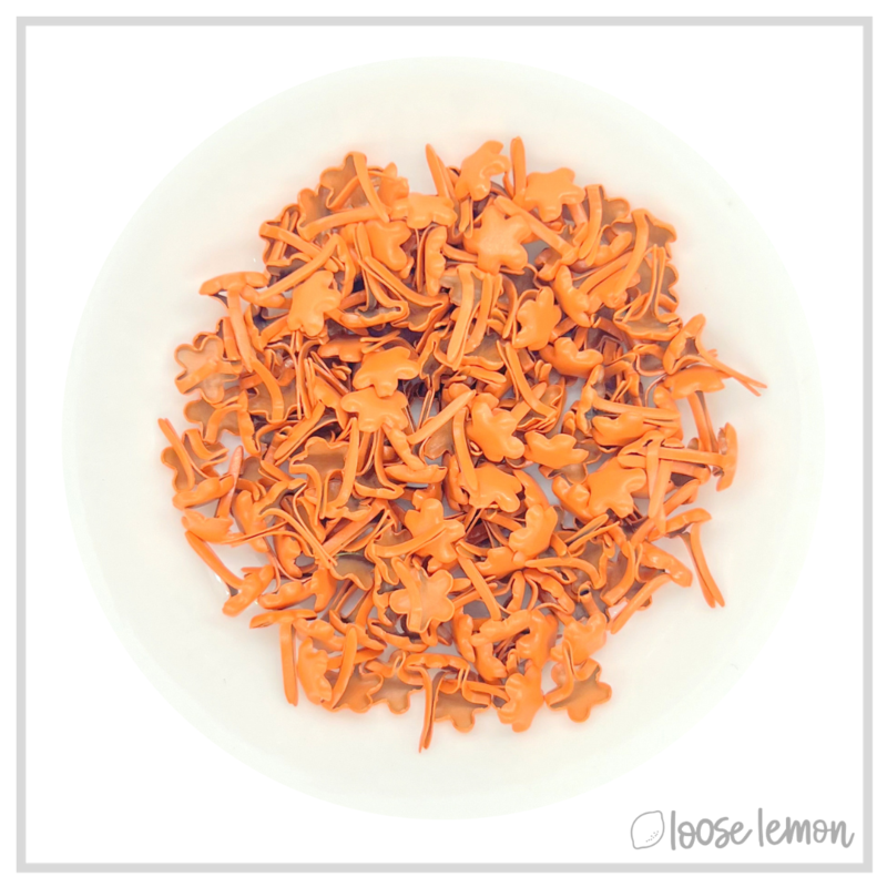 Flower Brads X 30 | Orange