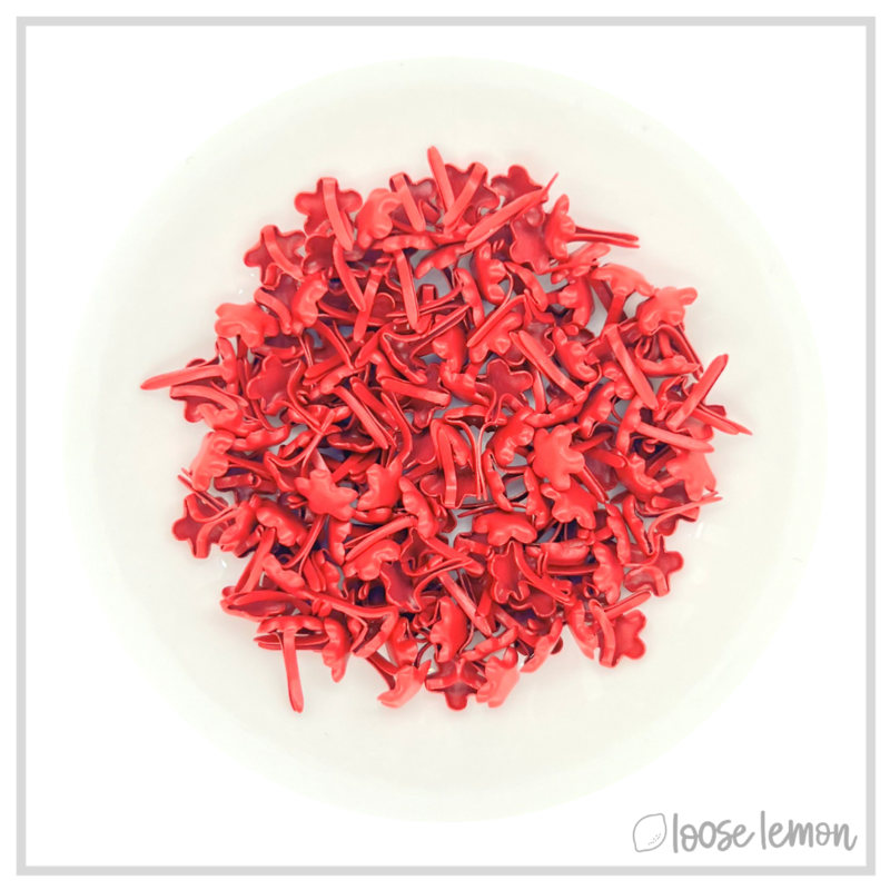 Flower Brads X 30 | Red