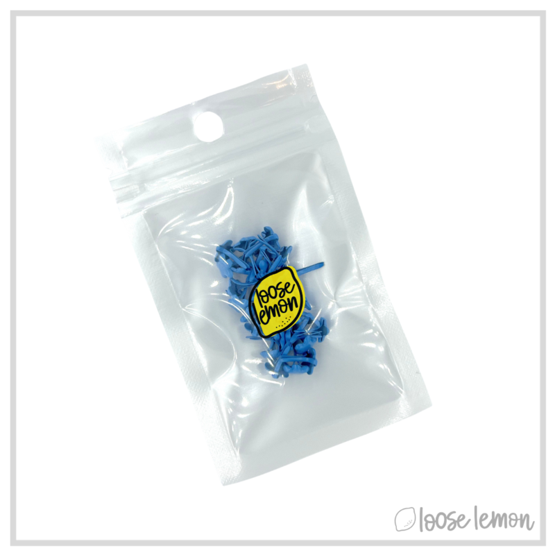 Flower Brads X 30 | Blue