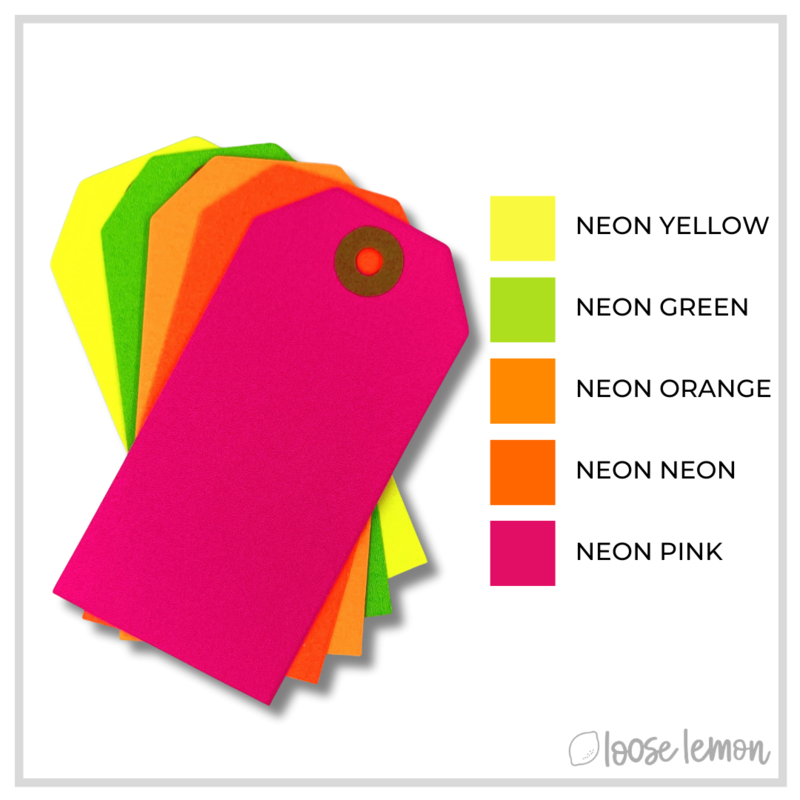 Parcel Tags x 10 | Neons