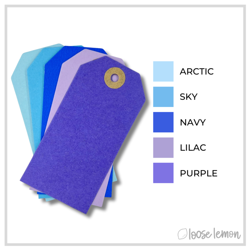 Parcel Tags x 10 | Blues