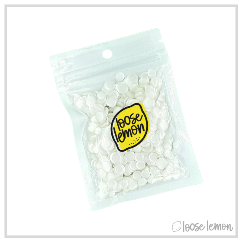 Round Sequins | Matt White (Mixed Size)