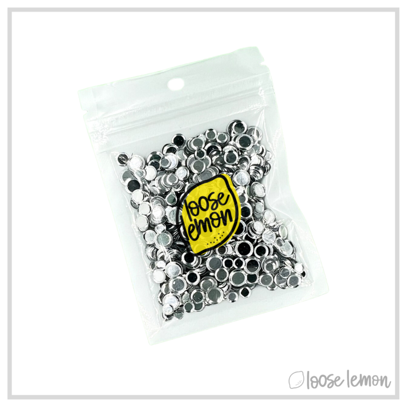 Round Sequins | Silver (Mixed Size)