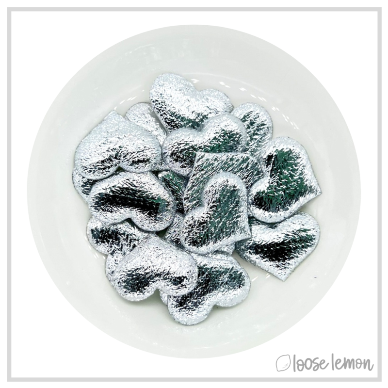 Soft Foil Hearts | Silver