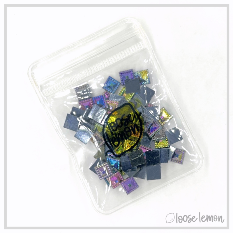 Square Gems | Black