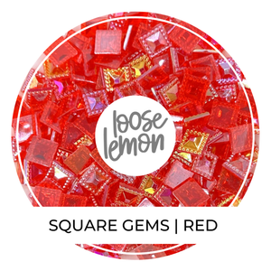 Square Gems | Red