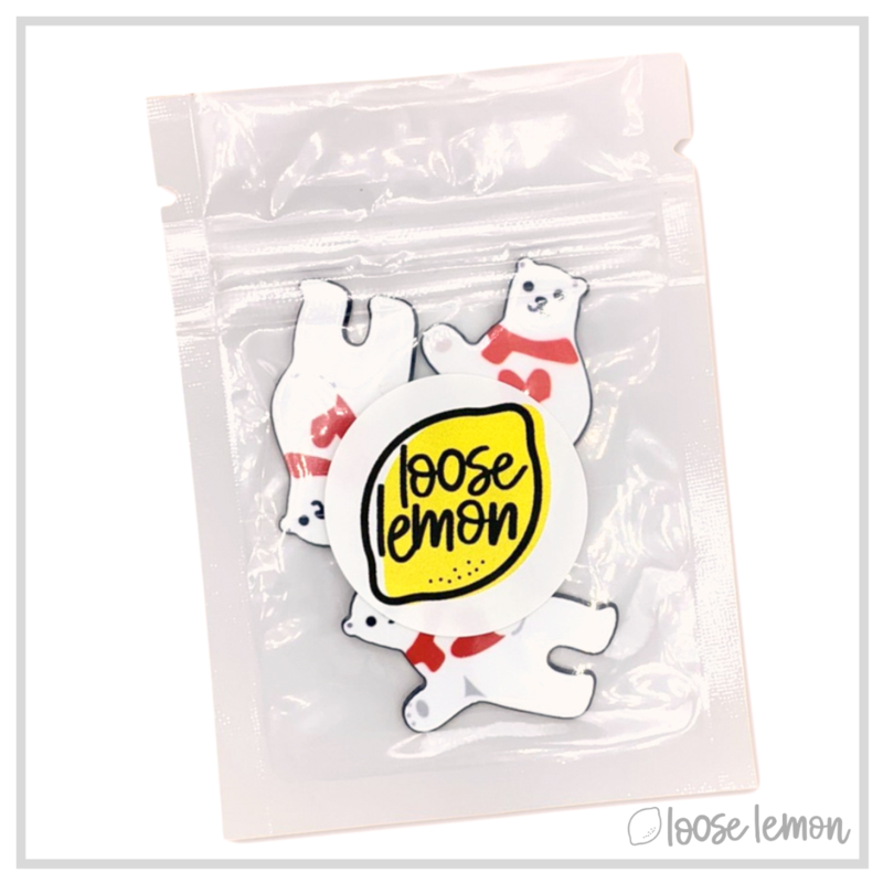 Resin Christmas Bears x 3