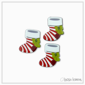 Resin Christmas Stockings x 3