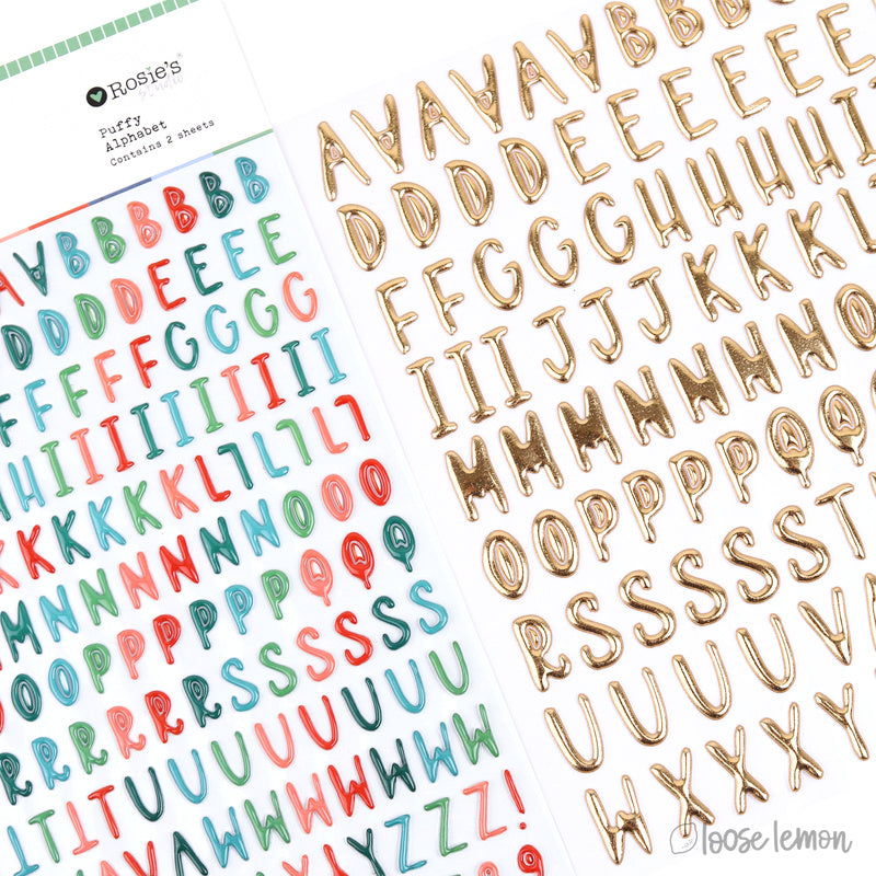 Very Merry | Puffy Alphabet (2 Sheets)