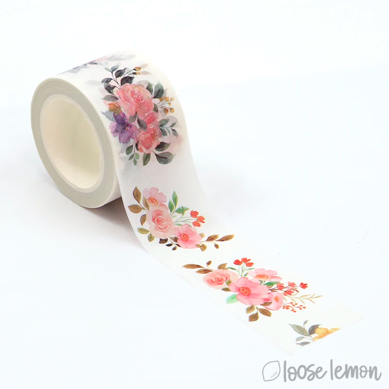 Wide Flower Bouquet - Washi Tape (10M)