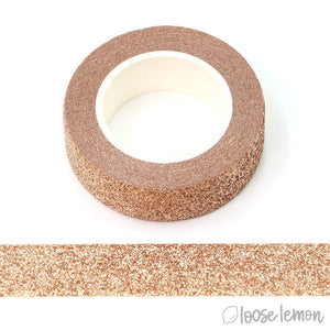 Rose Gold Glitter Washi Tape (5M)