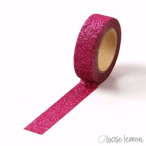 Hot Pink Glitter Washi Tape (5M)