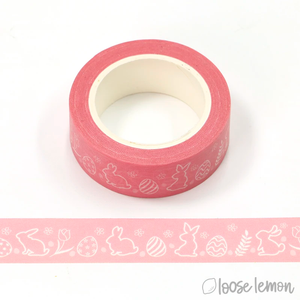 Pink Bunnies - Washi Tape (10M)