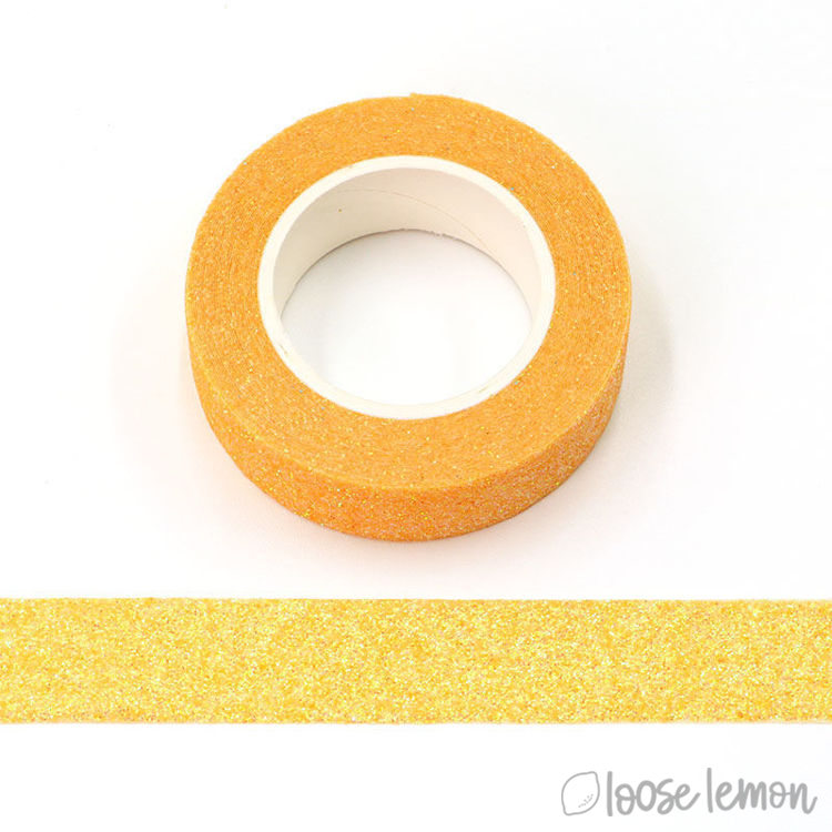 Clearance: Yellow Large Glitter Washi Tape (5M)
