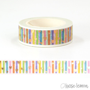 Rainbow Hearts - Washi Tape (10M)