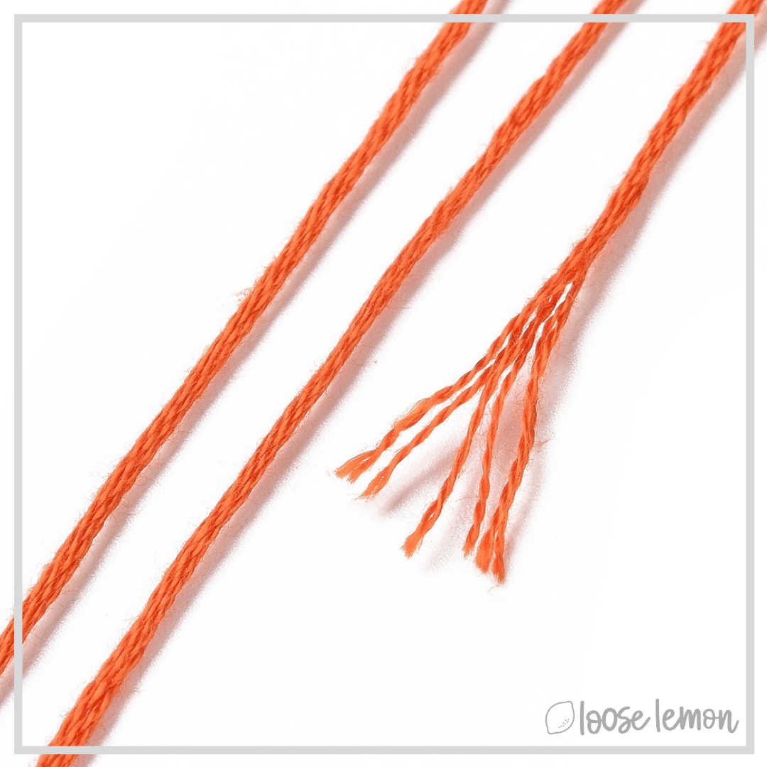 Embroidery Thread Set | 12 Pieces (Orange/Brown)