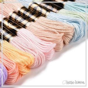 Embroidery Thread Set | 12 Pieces (Pastel Mix)